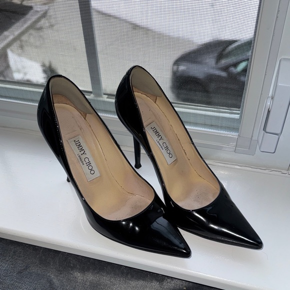 Jimmy Choo Glossy Black Heels